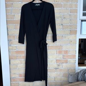 New Designs by Naomi Black Wrap Dress